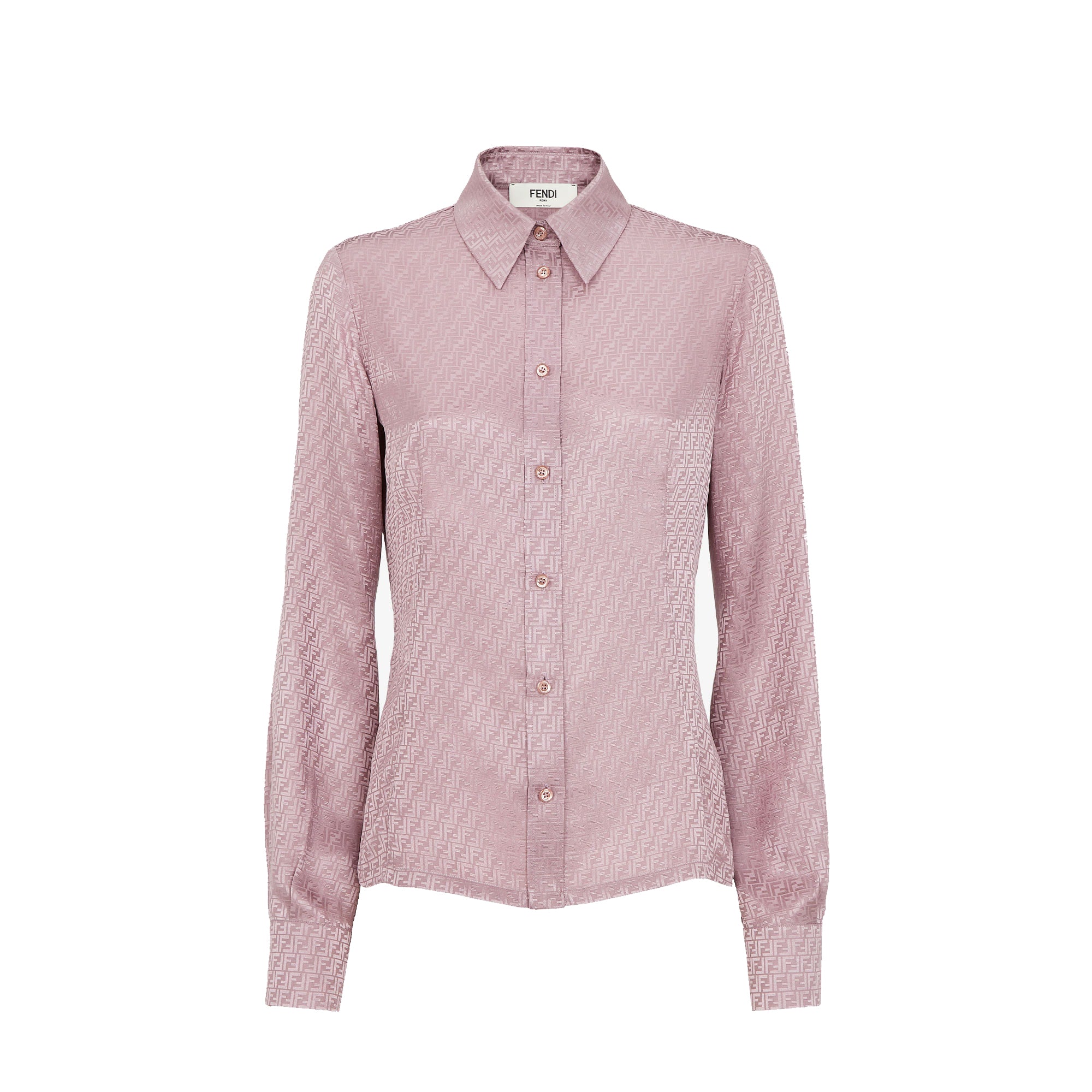 MAUVE PINK FF SILK SHIRT -  FENDI -  Verso
