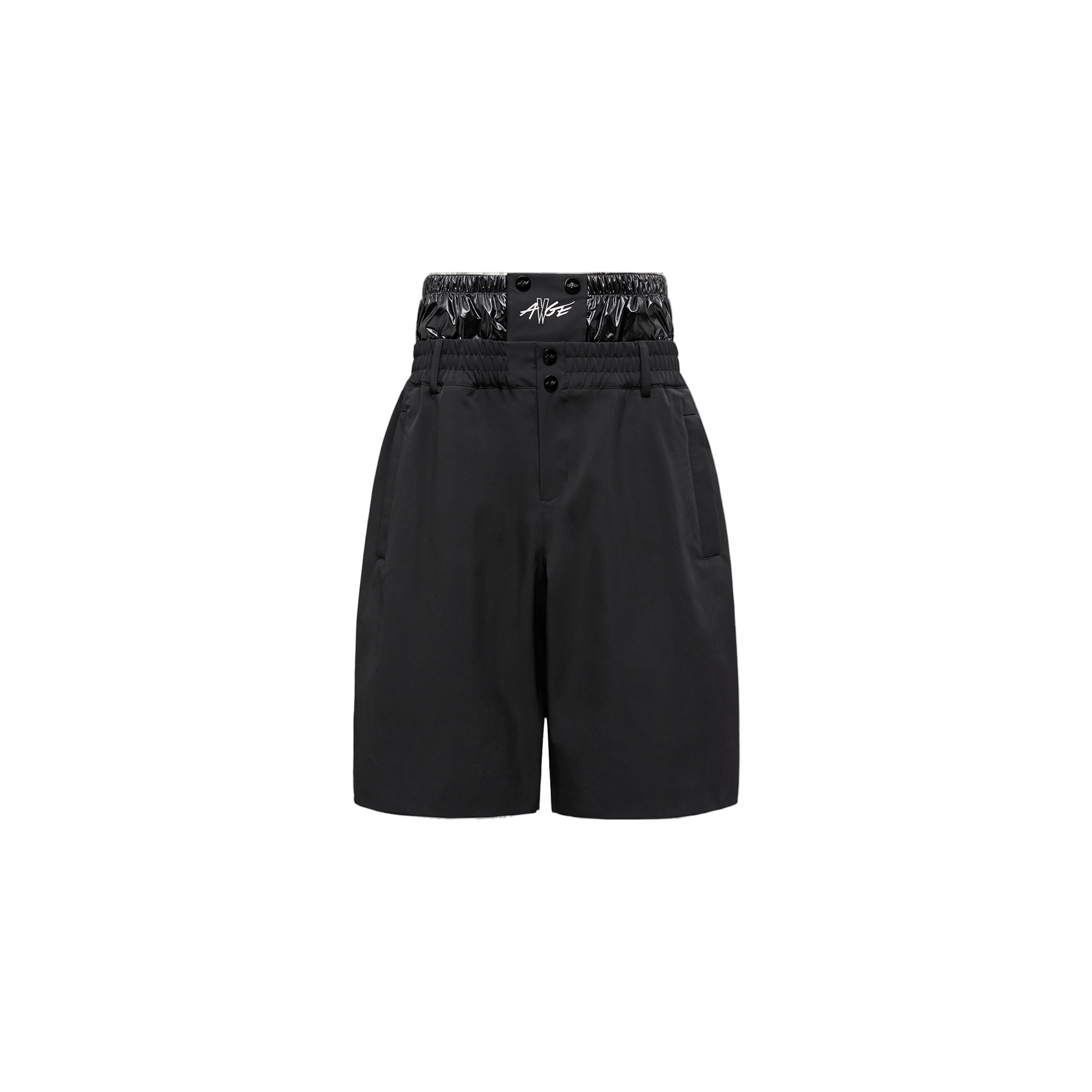 moncler x a$ap rocky logo print shorts