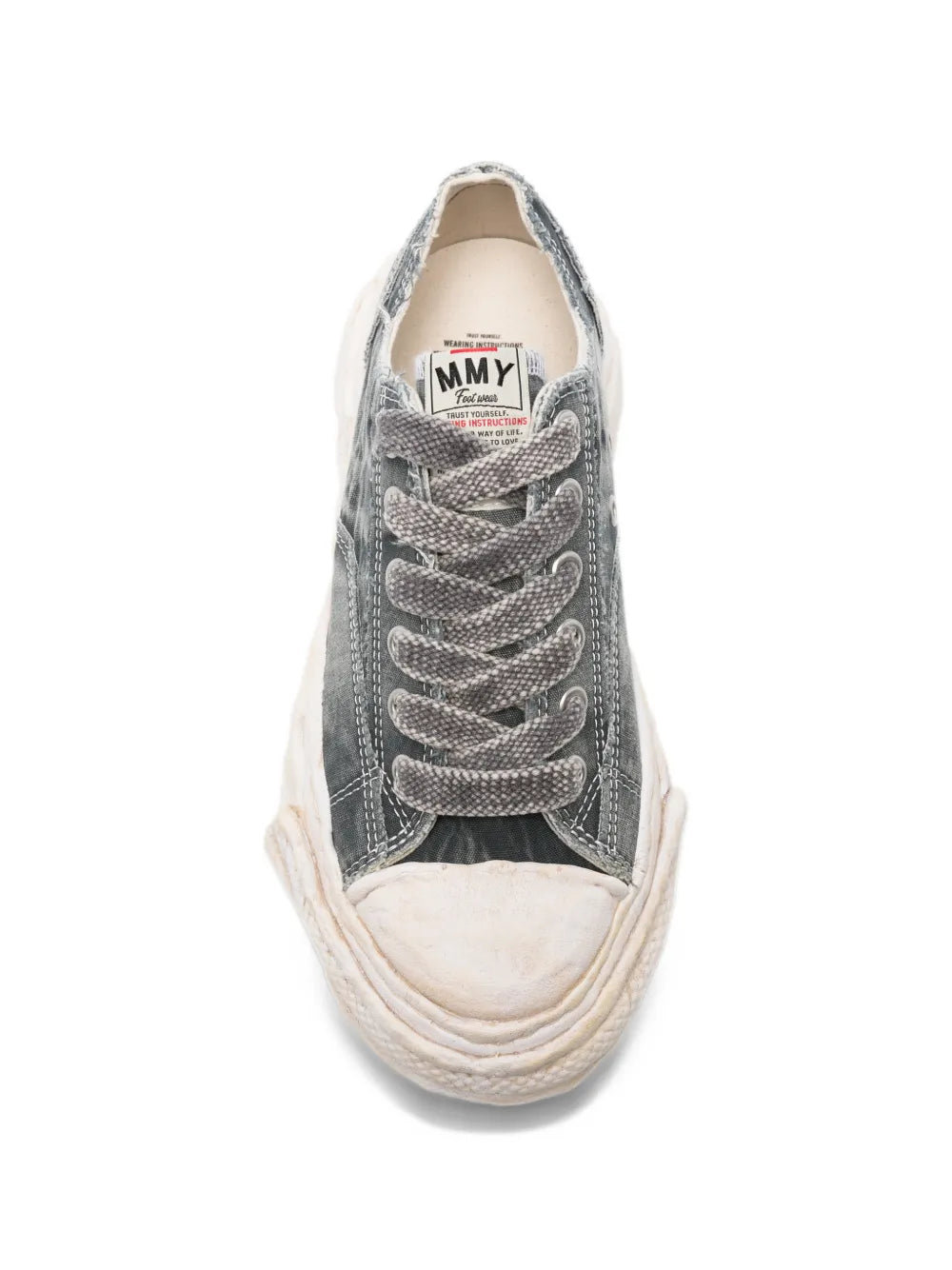 Peterson23 og sole bleached canvas low-top sneakers