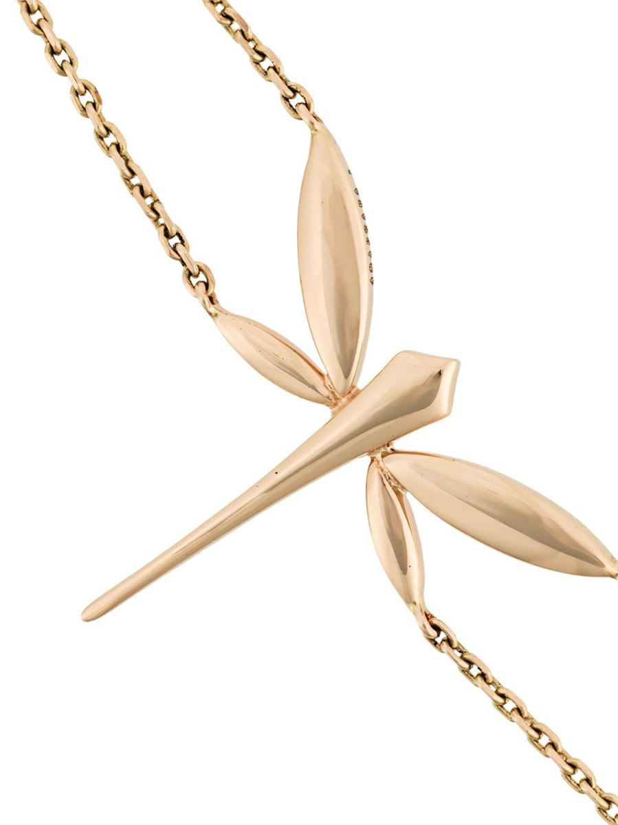 18KT ROSE GOLD DRAGONFLY CHAIN BRACELET - ANAPSARA - Verso
