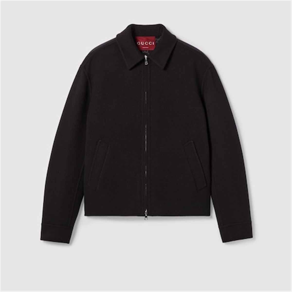 wool double zip jacket