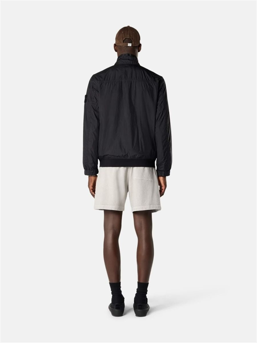 Loose-wide-leg-fit jogger shorts with pockets-STONE ISLAND-Verso