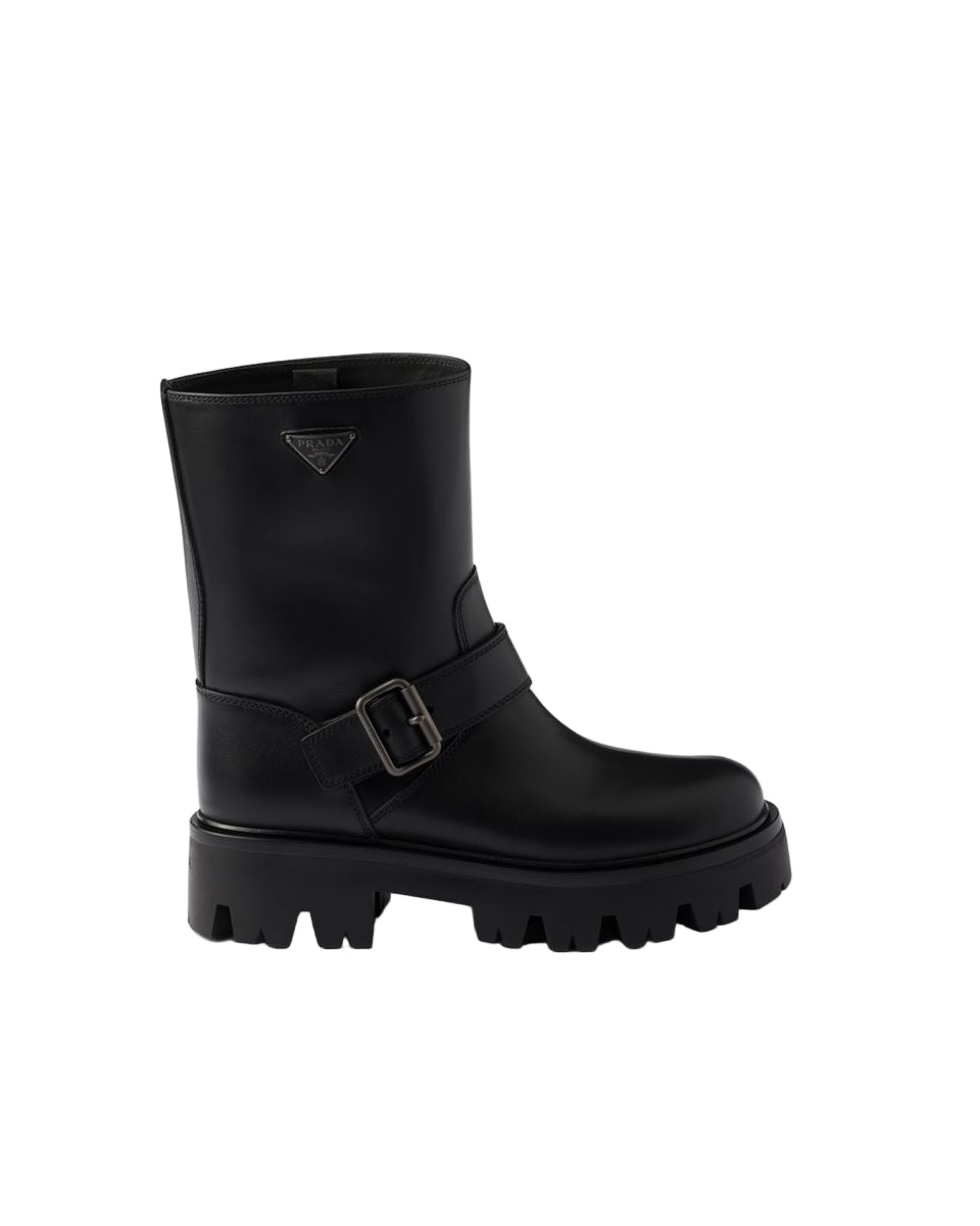 Leather booties