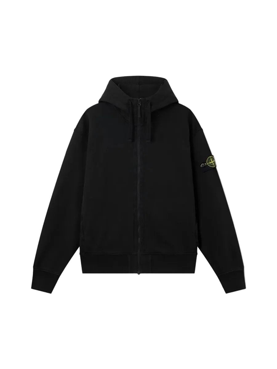 Oversized-fit zip-up hooded sweatshirt with pockets