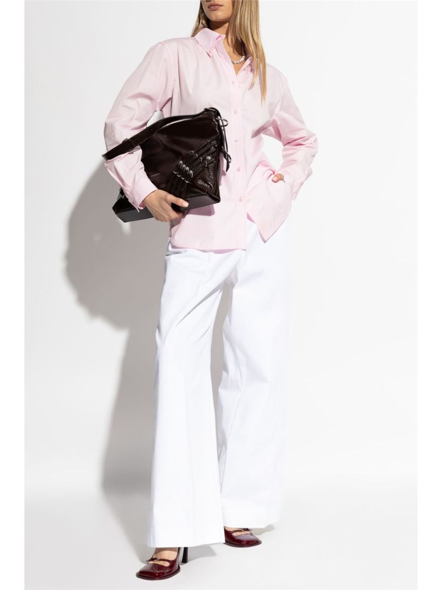 PLEATED PANTS IN COTTON -  GIVENCHY -  Verso