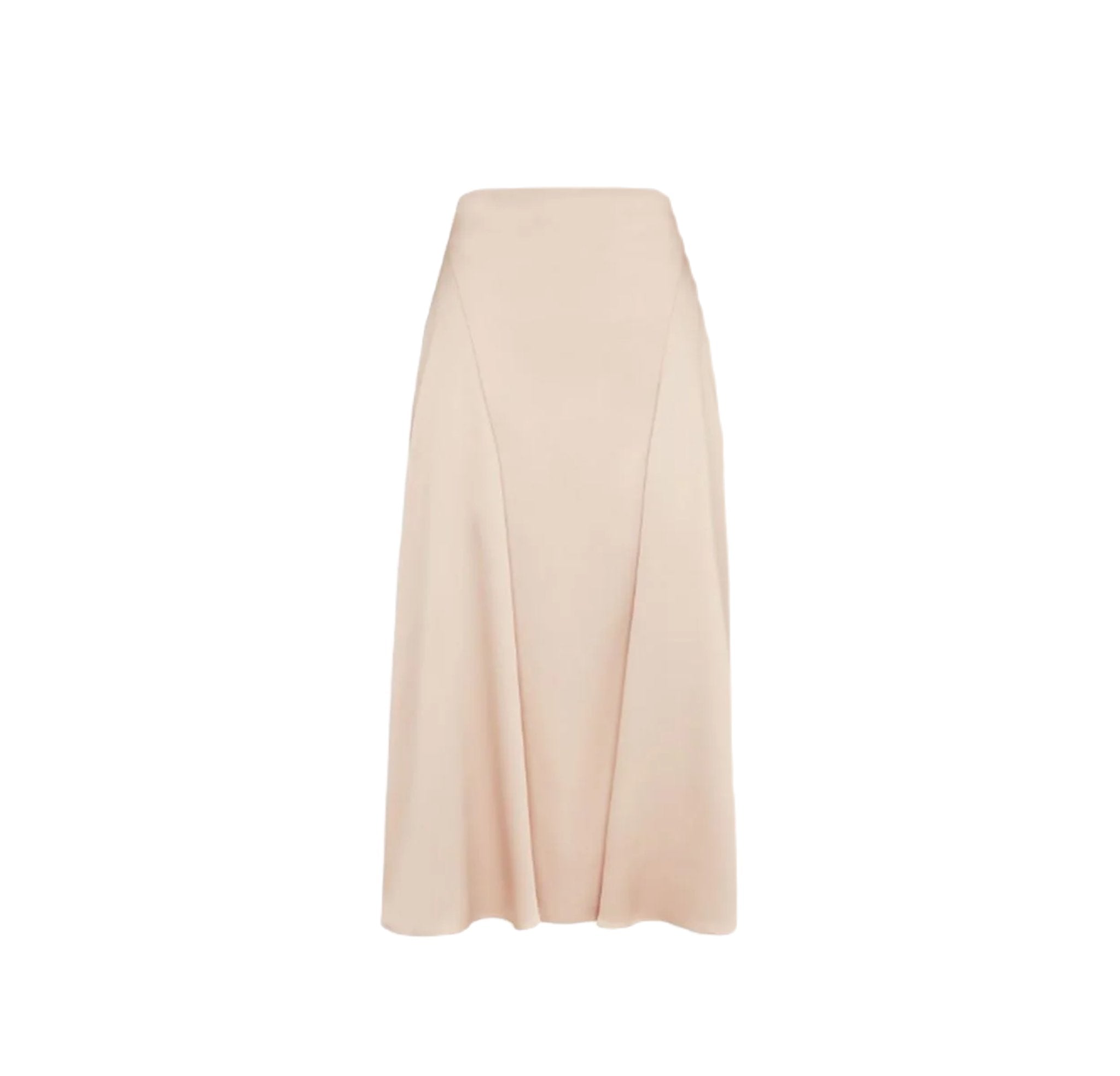 CHAMPAGNE-COLOURED SILK SKIRT -  FENDI -  Verso