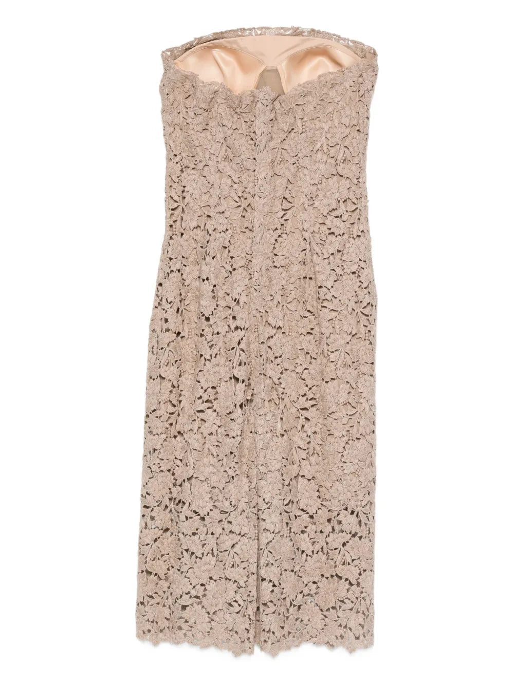 Floral-lace mini dress