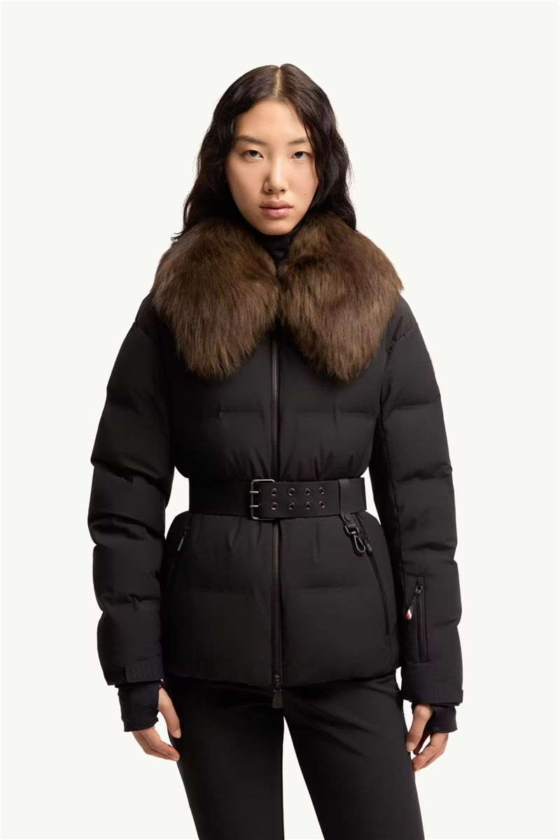 Sioule Shearling-Trimmed Insulated Ski Jacket-MONCLER-Verso