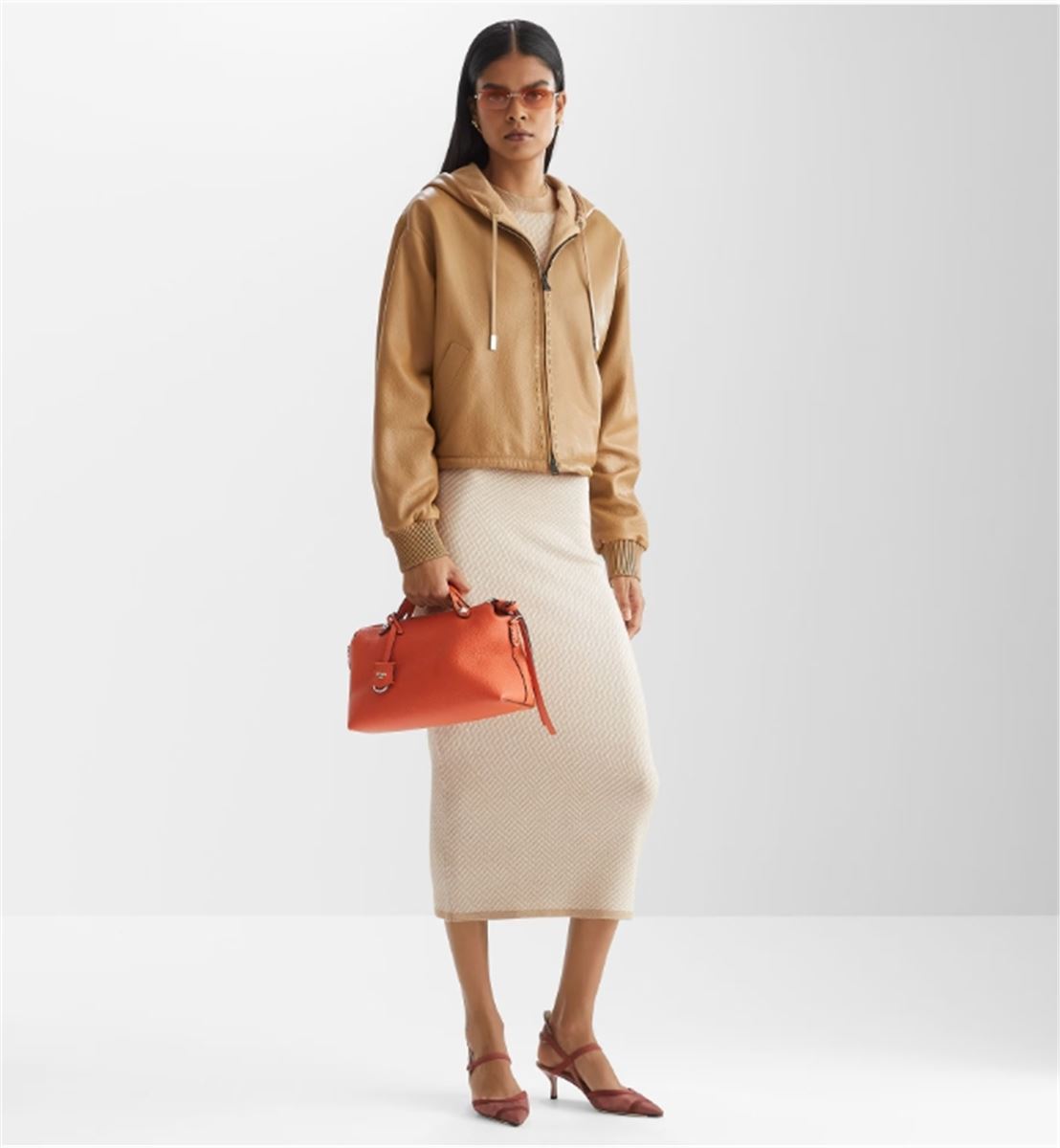 FF WOOL AND SILK SKIRT - FENDI - Verso