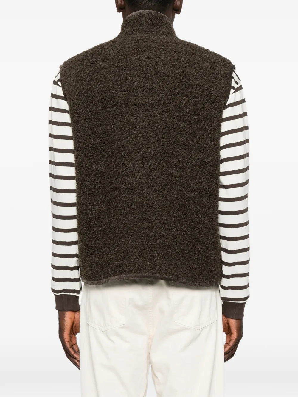 Amaranto fleece zip-up gilet-AMARÁNTO-Verso