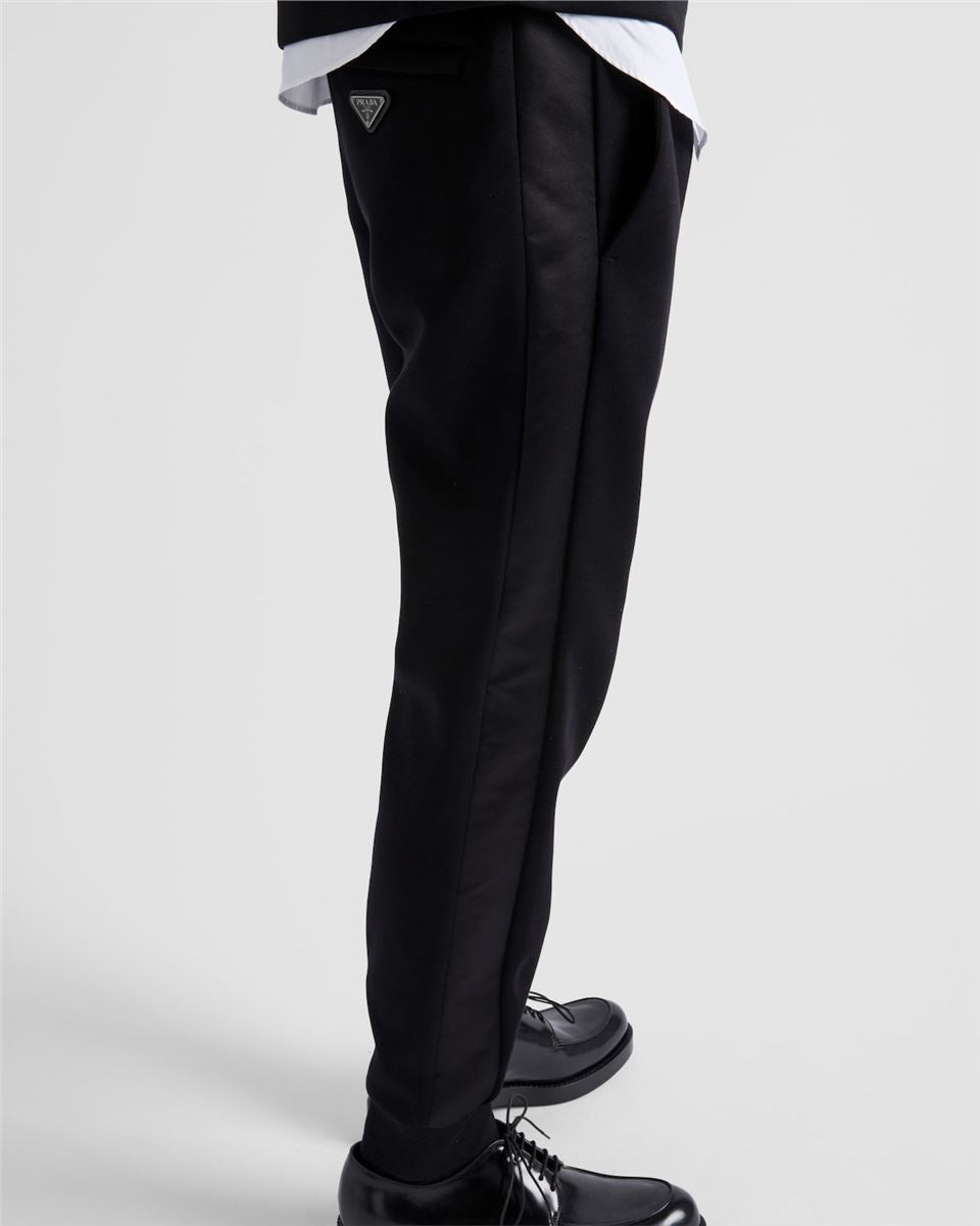 TECHNICAL FLEECE TROUSERS WITH DUCHESSE DETAILS - PRADA - Verso