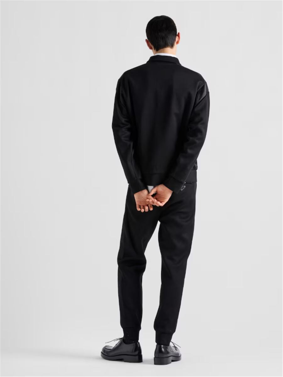 TECHNICAL FLEECE CARDIGAN WITH DUCHESSE DETAILS -  PRADA -  Verso