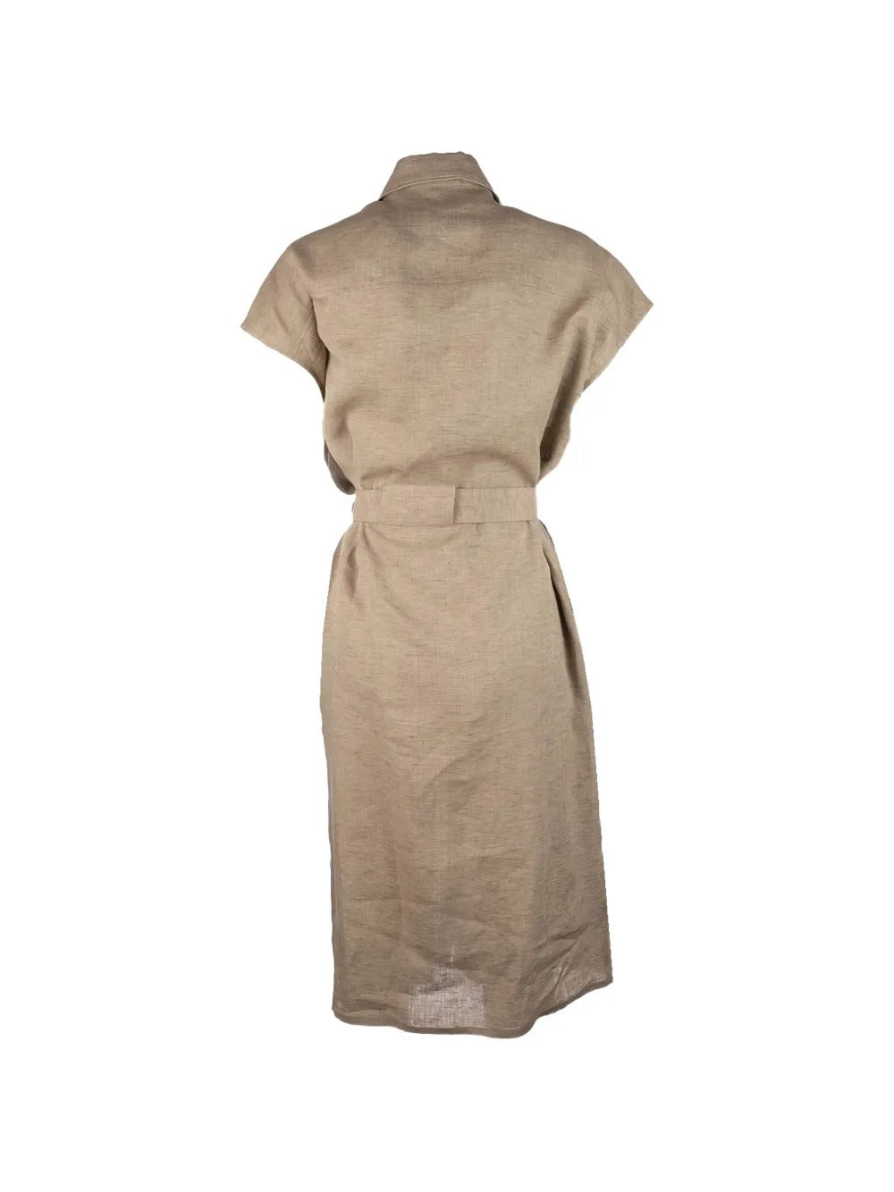 Abiti Belted-detail Midi Dress-FABIANA FILIPPI-Verso