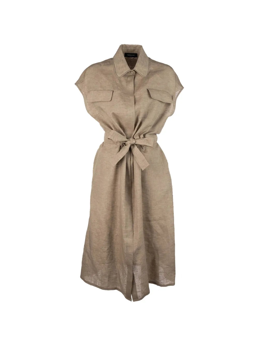 Abiti belted-detail midi dress-FABIANA FILIPPI-Verso