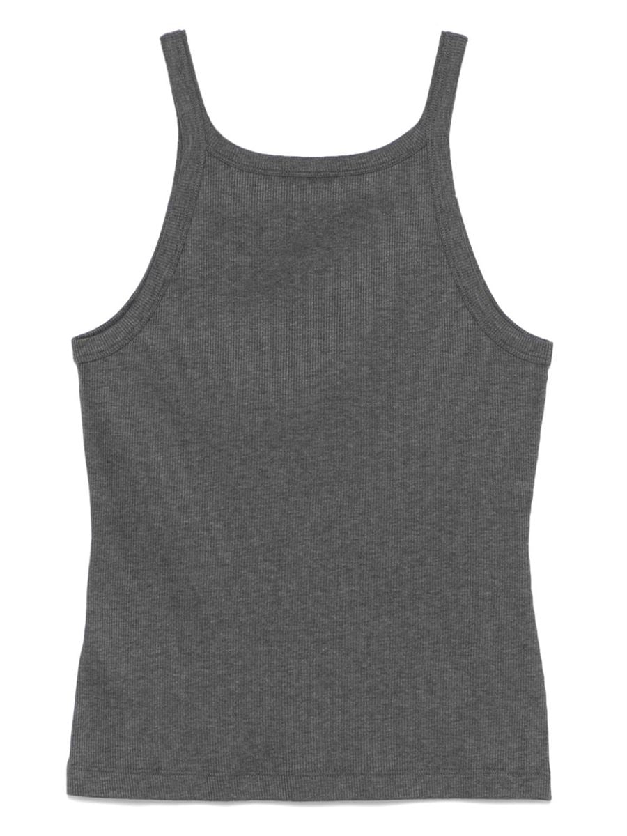 LOGO-EMBROIDERED TOP