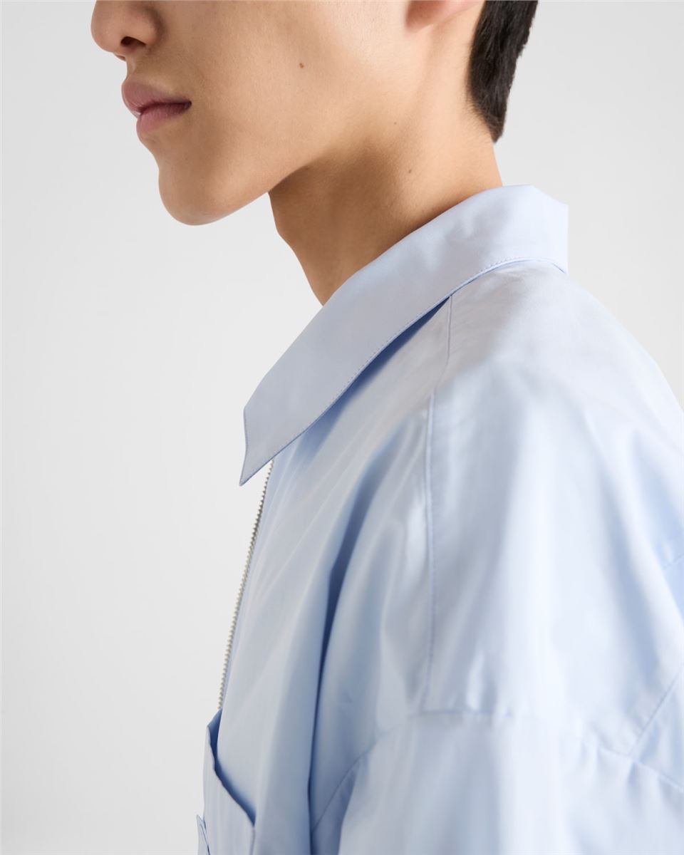 COTTON ZIPPER SHIRT - PRADA - Verso