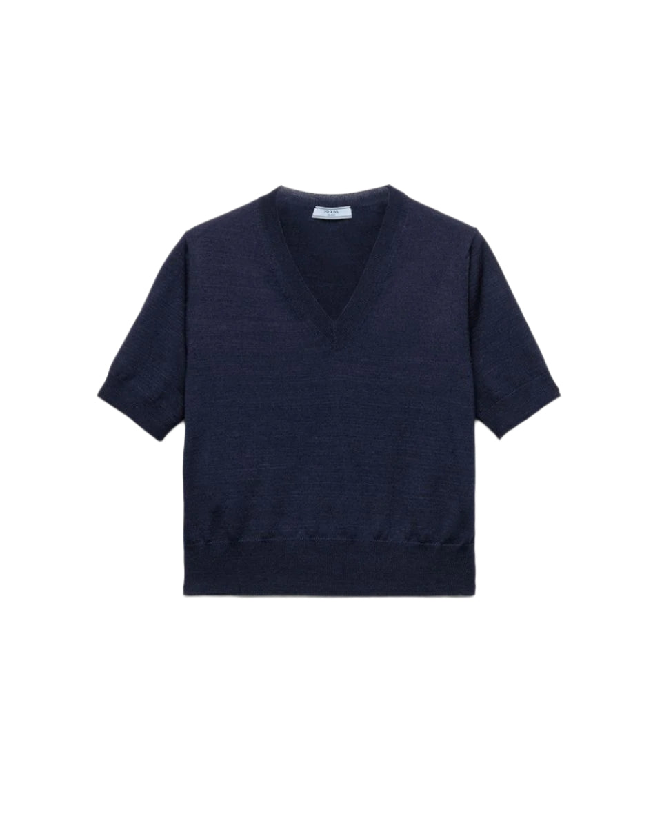 V-NECK WOOL SWEATER -  PRADA -  Verso