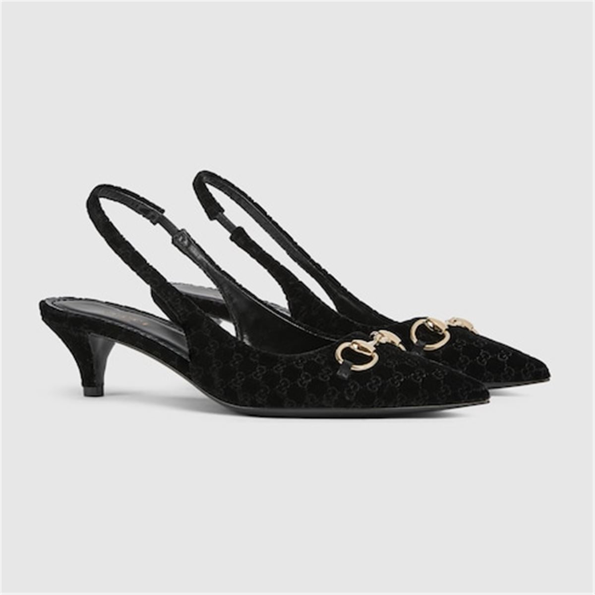 Women's slingback pump with horsebit