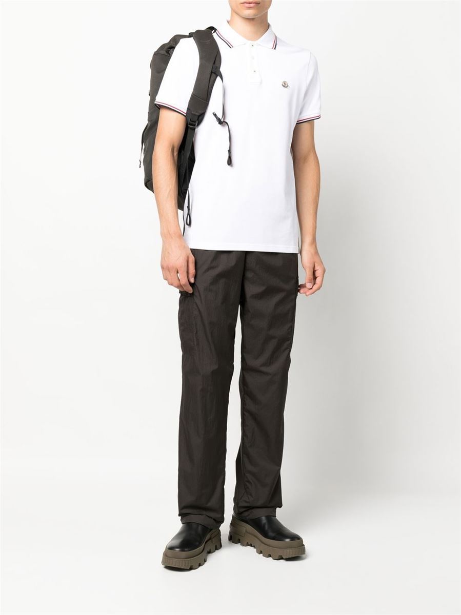 LOGO-PATCH SHORT-SLEEVE POLO SHIRT MONCLER