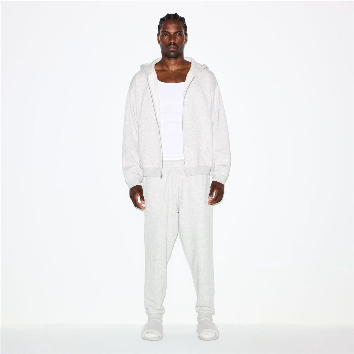Fleece lounge men's tapered jogger-SKIMS-Verso