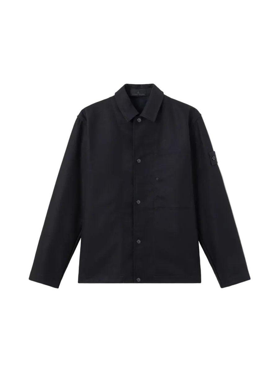 Regular-fit overshirt with chest pocket