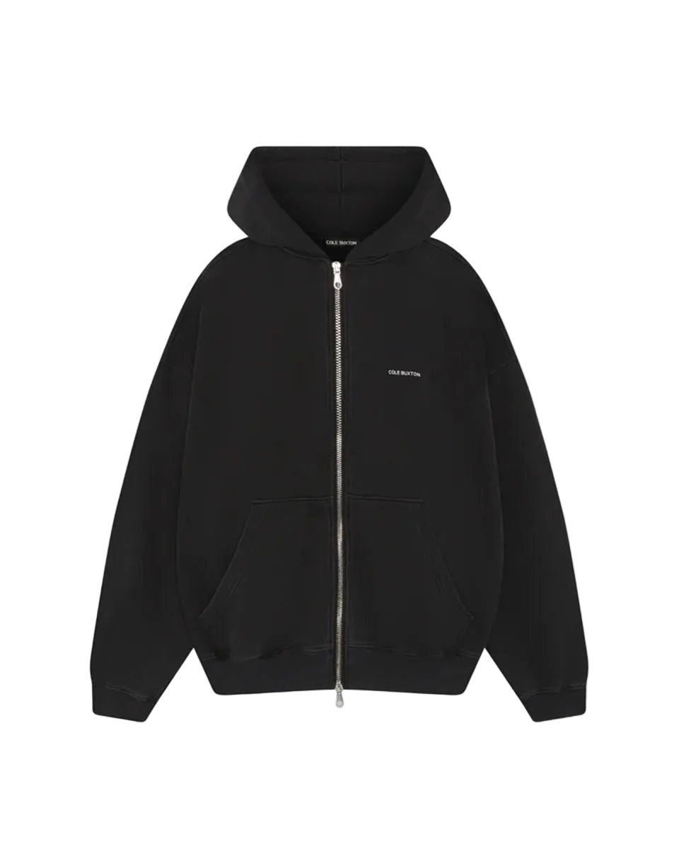Mini logo zipped hoodie