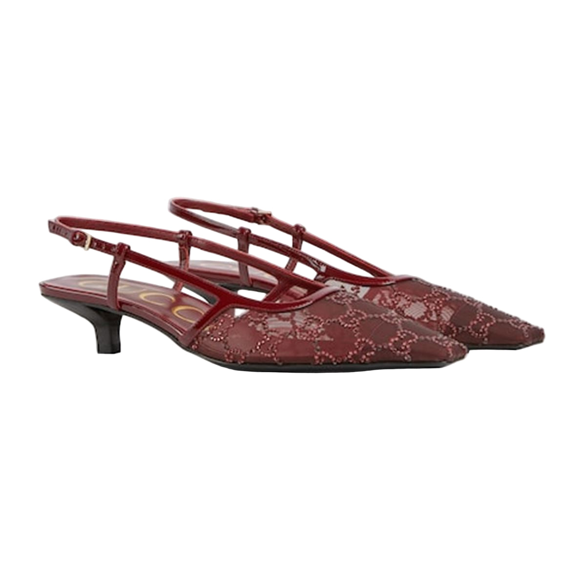 women's gg crystal slingback pump