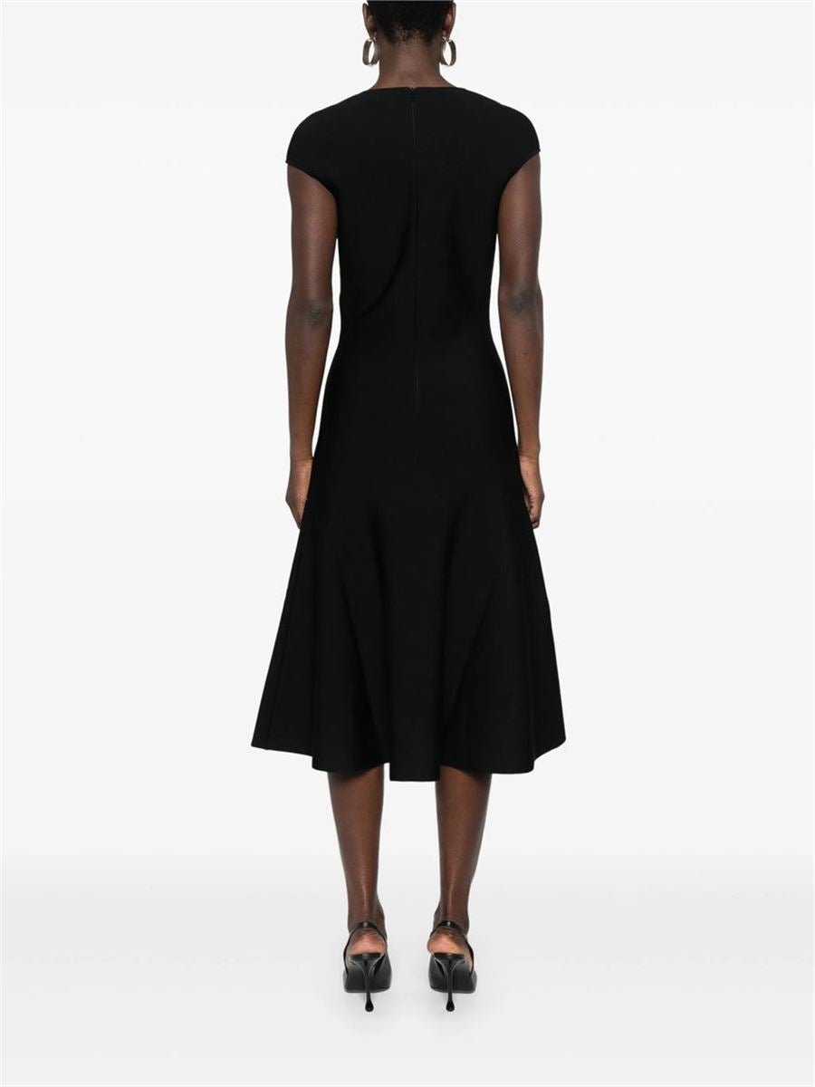ALEXANDER MCQUEEN FLARED-HEM MIDI DRESS-A. MCQUEEN-Verso