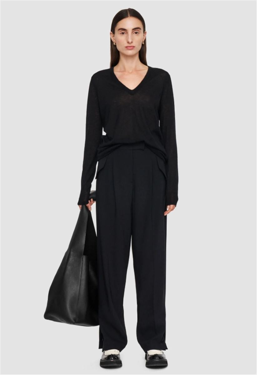 ALEXIS FLUID TWILL WOOL TROUSERS - JOSEPH - Verso