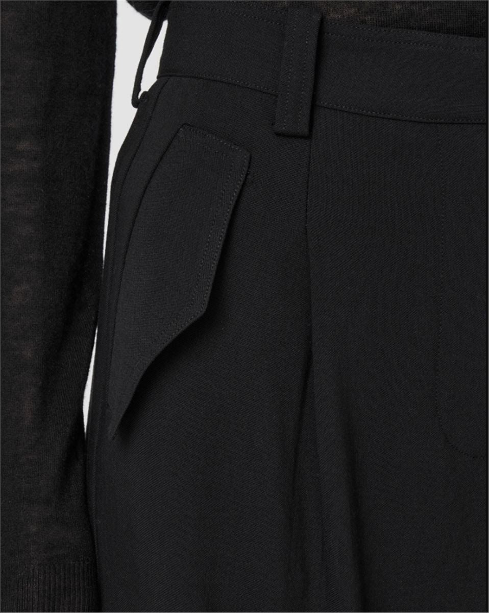 ALEXIS FLUID TWILL WOOL TROUSERS - JOSEPH - Verso