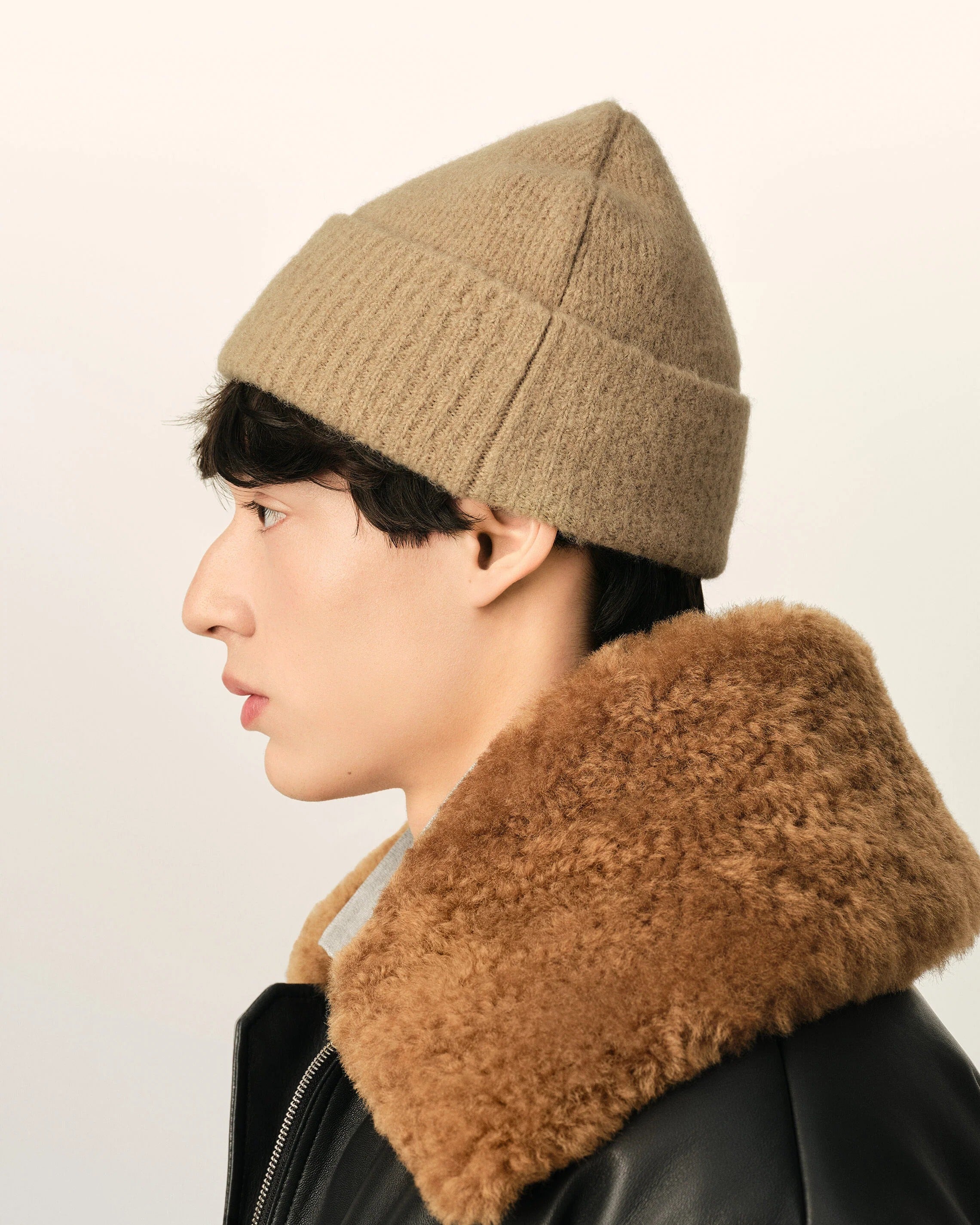 Alpaca beanie with ami de coeur-AMI-Verso