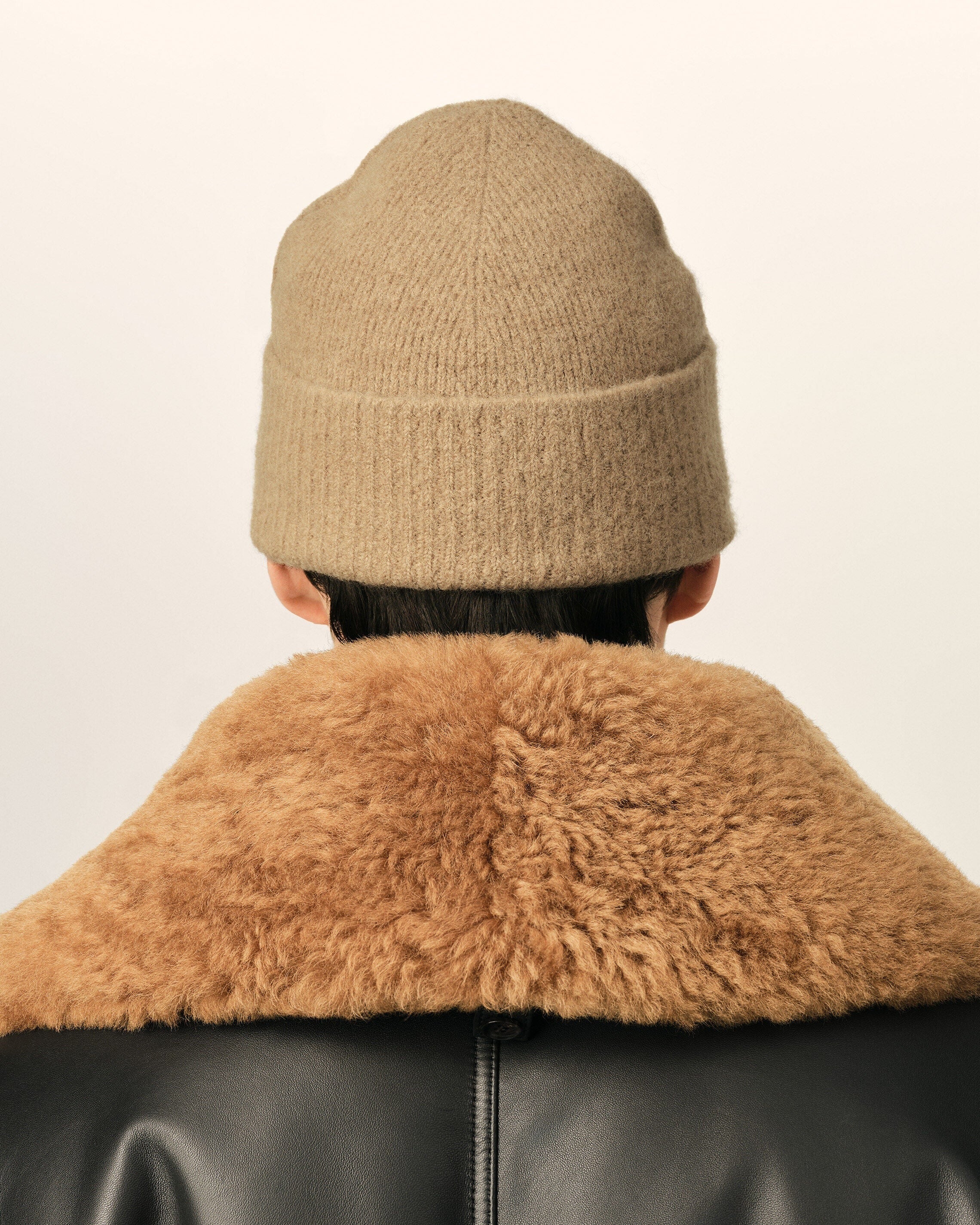 Alpaca beanie with ami de coeur-AMI-Verso