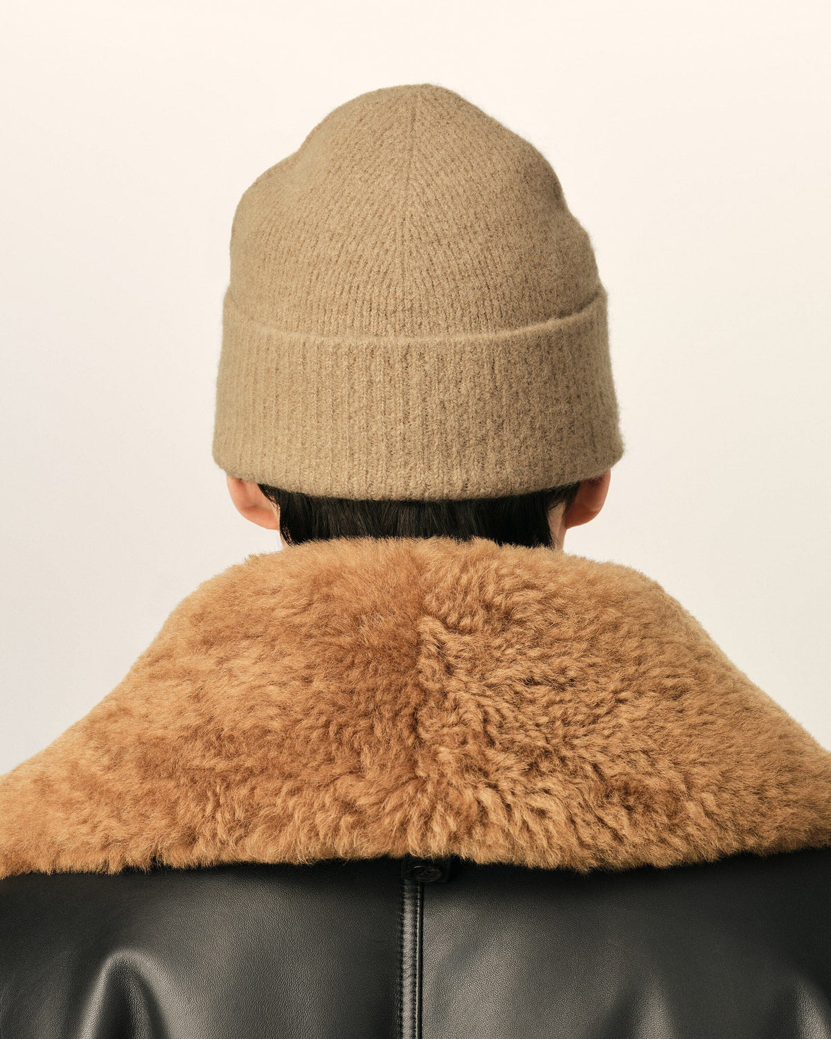 Alpaca beanie with ami de coeur-AMI-Verso