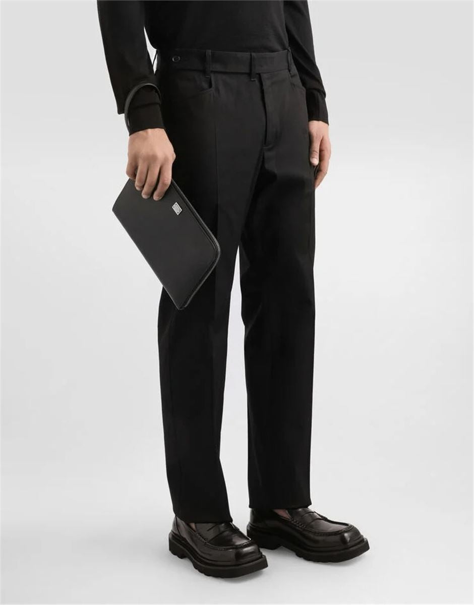 Alpine calfskin sicily clutch bag-DOLCE & GABBANA-Verso