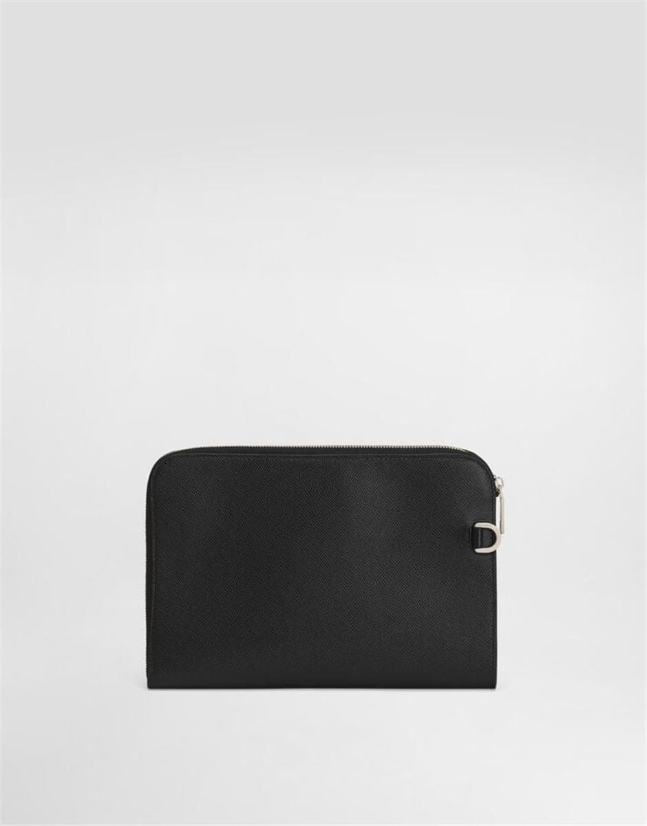 Alpine calfskin sicily clutch bag-DOLCE & GABBANA-Verso