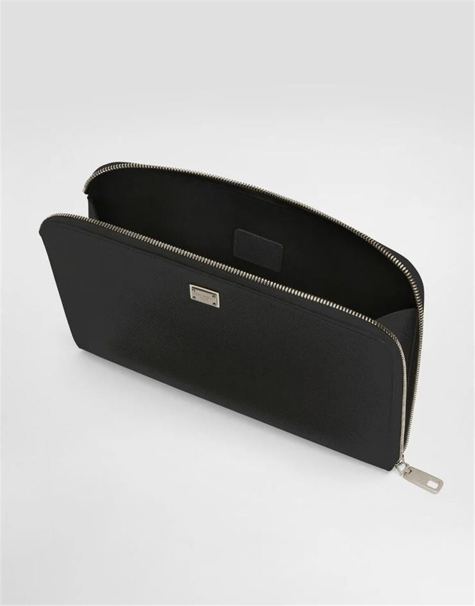 Alpine calfskin sicily clutch bag-DOLCE & GABBANA-Verso