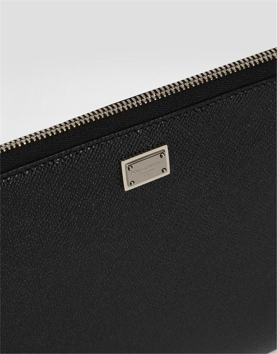 Alpine calfskin sicily clutch bag-DOLCE & GABBANA-Verso