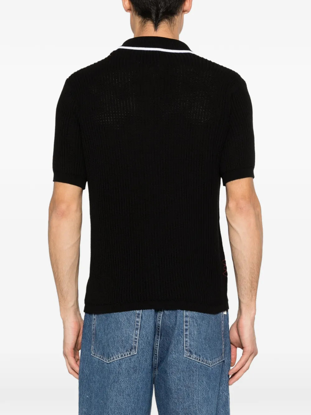 Amaranto button-up contrast-trim shirt-AMARÁNTO-Verso