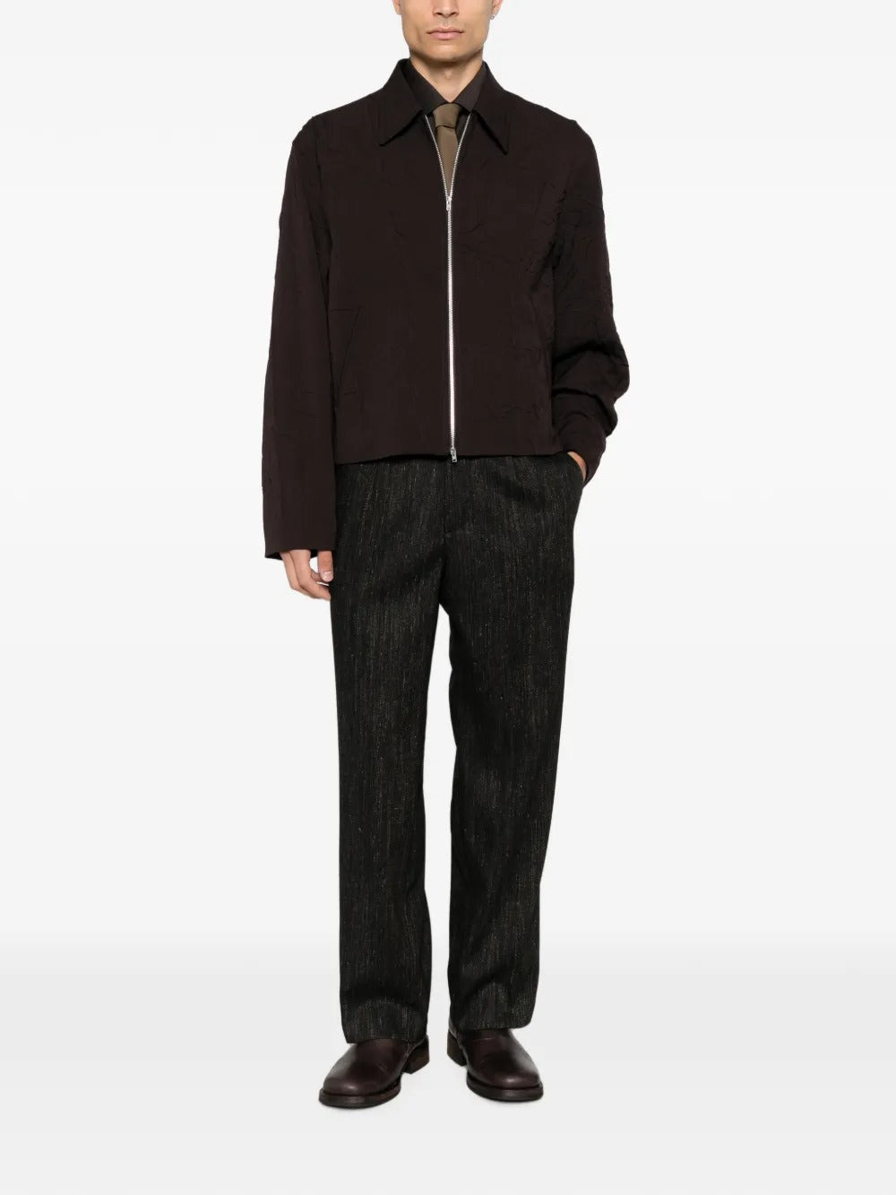 Amaranto pleated straight-leg trousers-AMARÁNTO-Verso