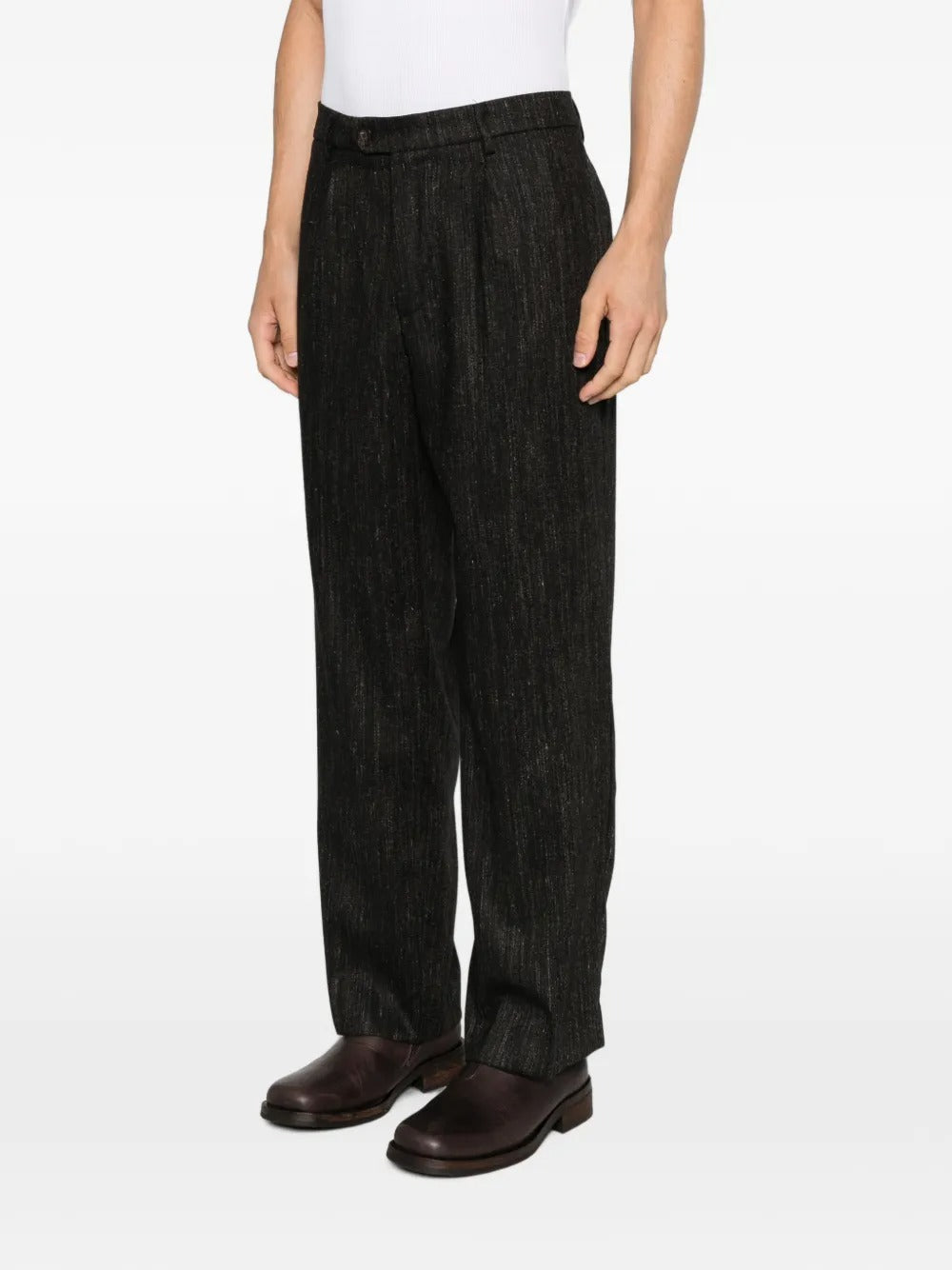 Amaranto pleated straight-leg trousers-AMARÁNTO-Verso