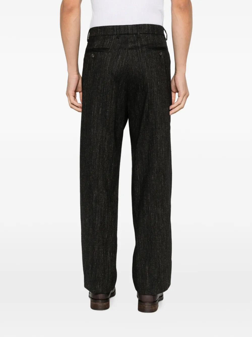 Amaranto pleated straight-leg trousers-AMARÁNTO-Verso