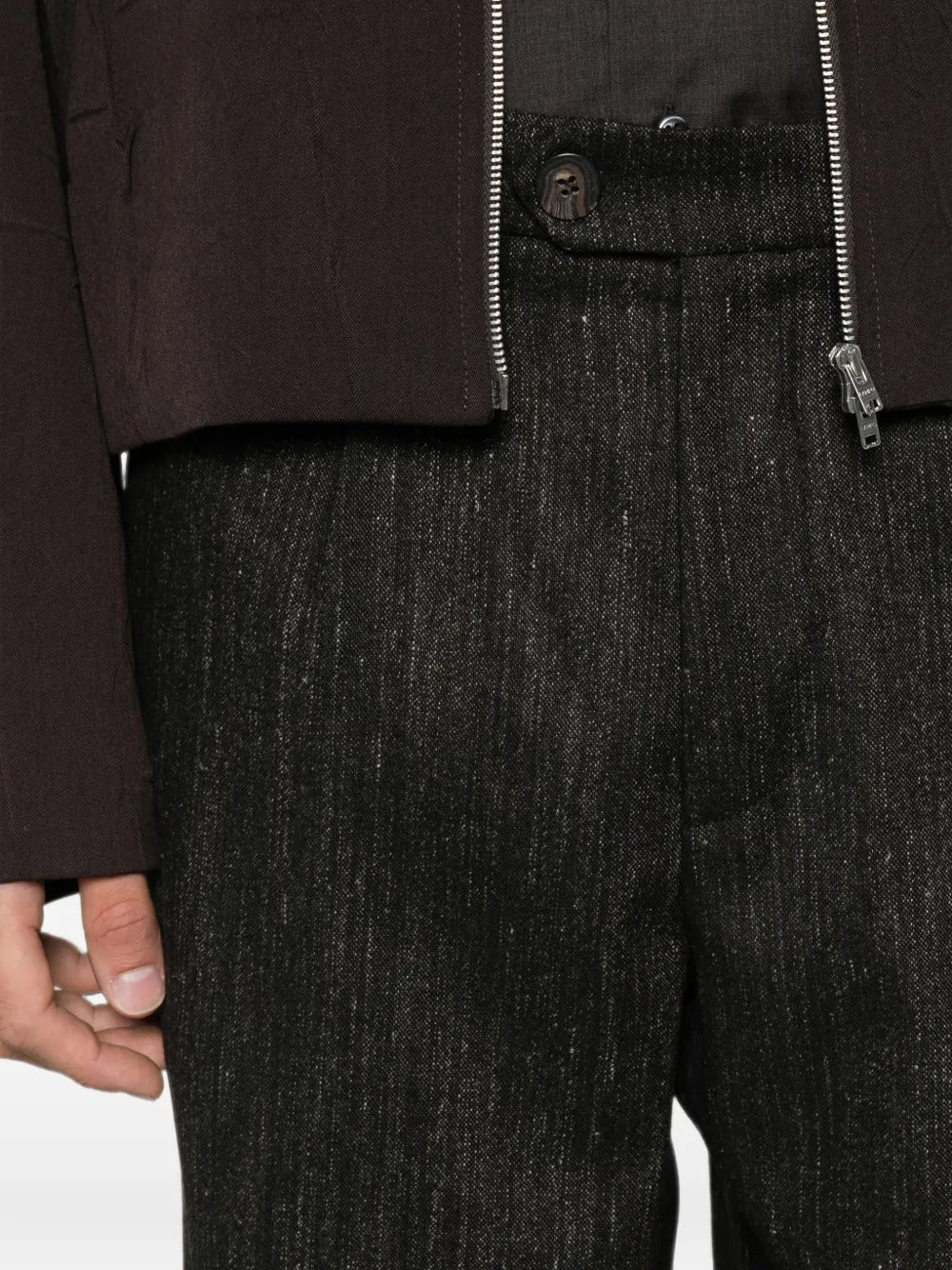 Amaranto pleated straight-leg trousers-AMARÁNTO-Verso