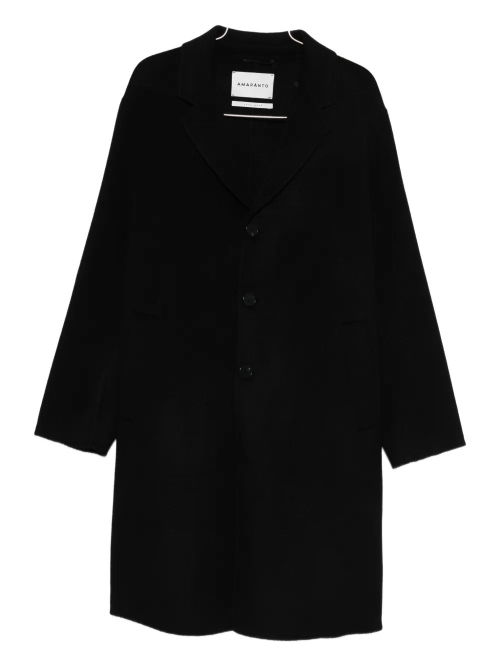 Amaránto single-breasted coat-AMARANTO-Verso