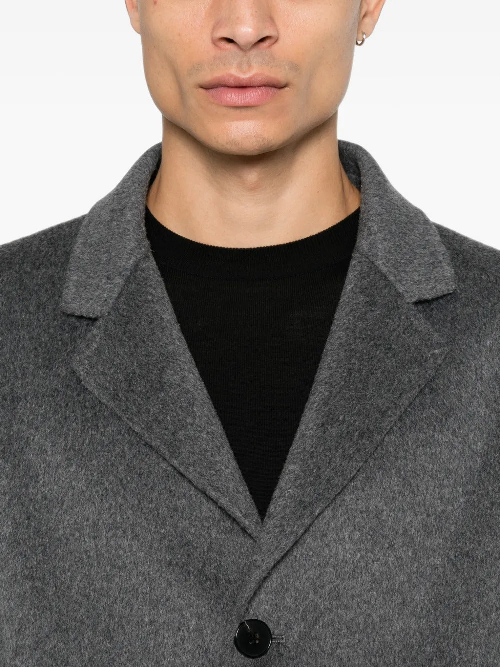 Amaranto single-breasted notch-lapel coat-AMARÁNTO-Verso