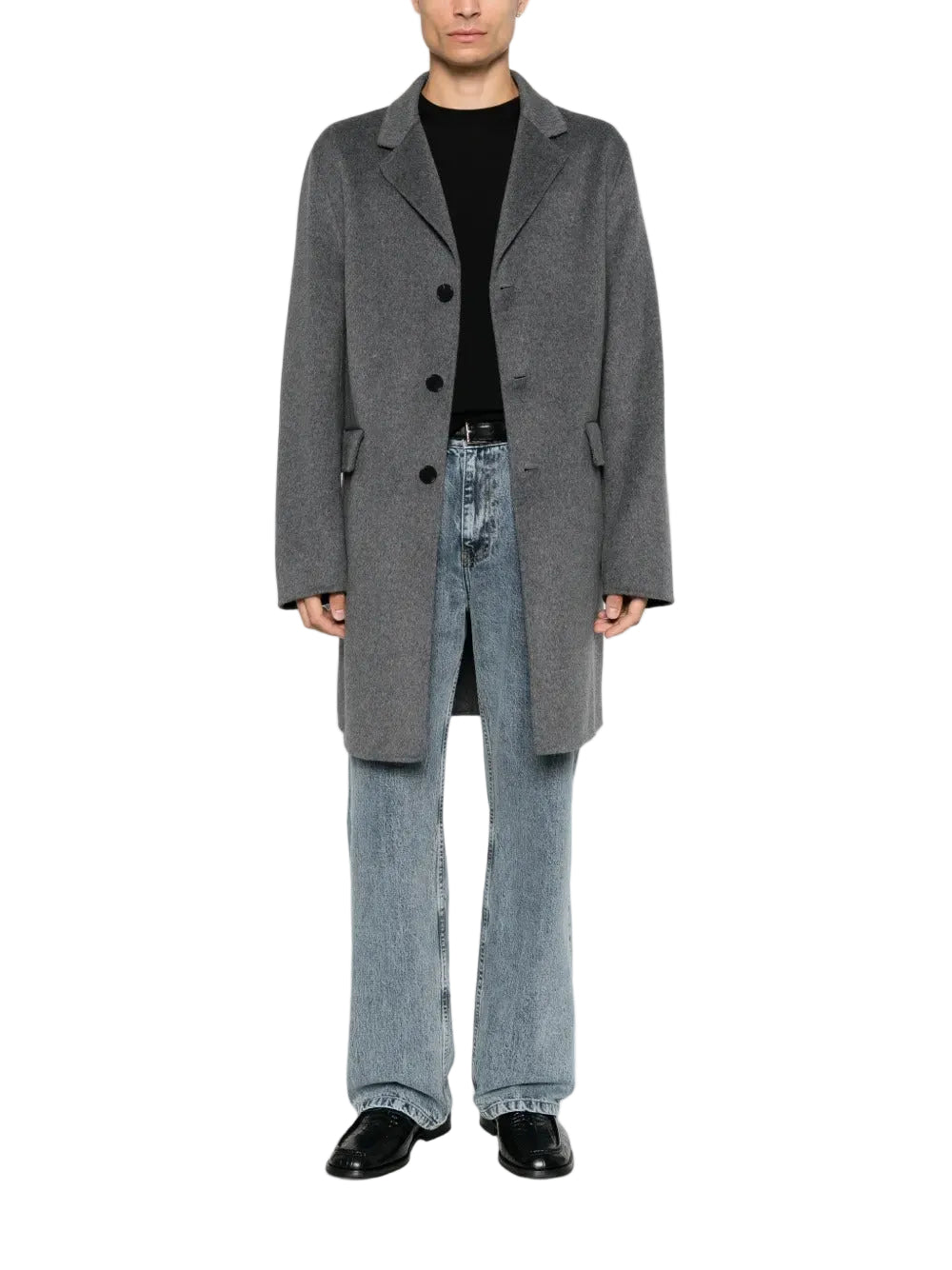 Amaranto single-breasted notch-lapel coat-AMARÁNTO-312913-48-Verso