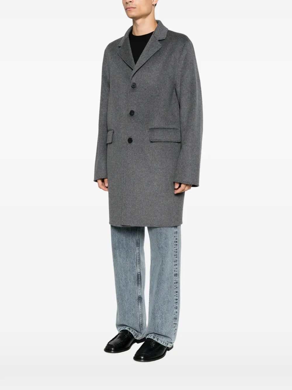 Amaranto single-breasted notch-lapel coat-AMARÁNTO-Verso