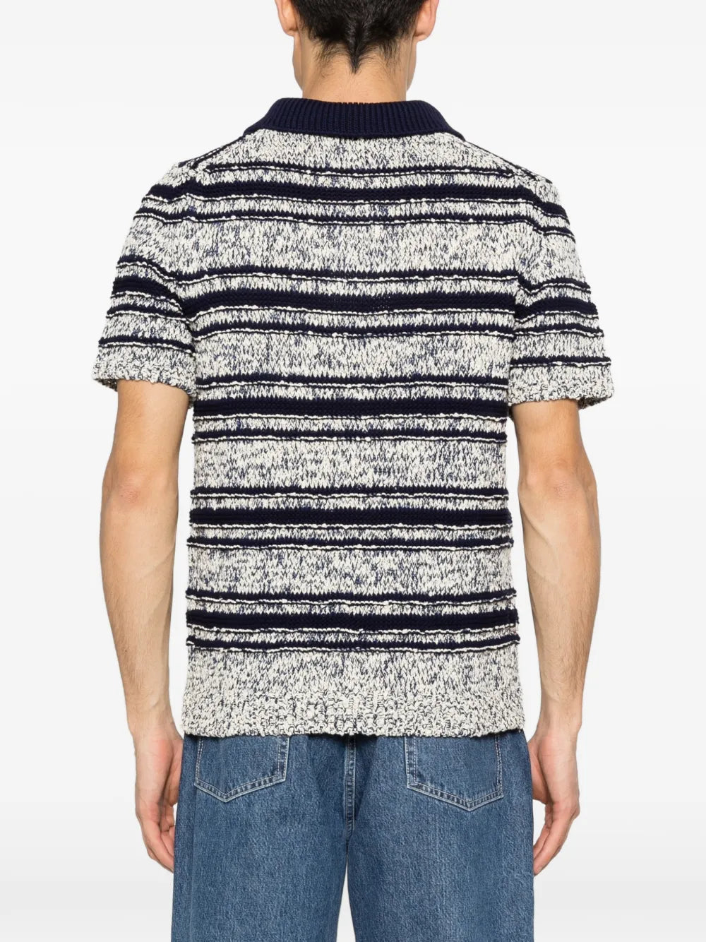 Amaranto striped button knitwear-AMARÁNTO-Verso