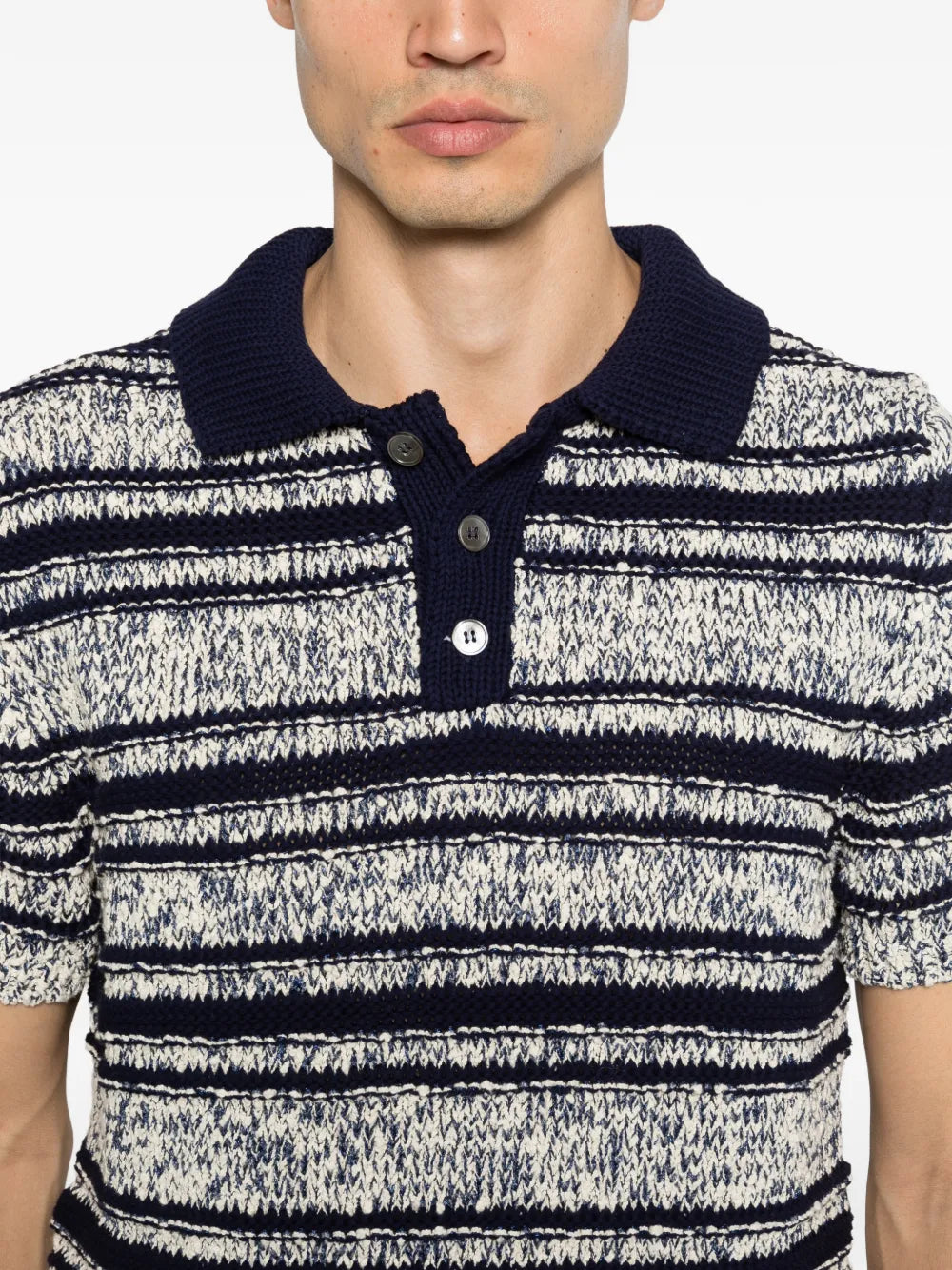 Amaranto striped button knitwear-AMARÁNTO-Verso