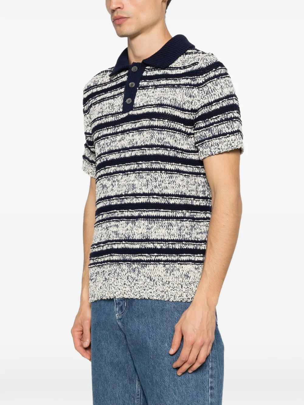 Amaranto striped button knitwear-AMARÁNTO-Verso