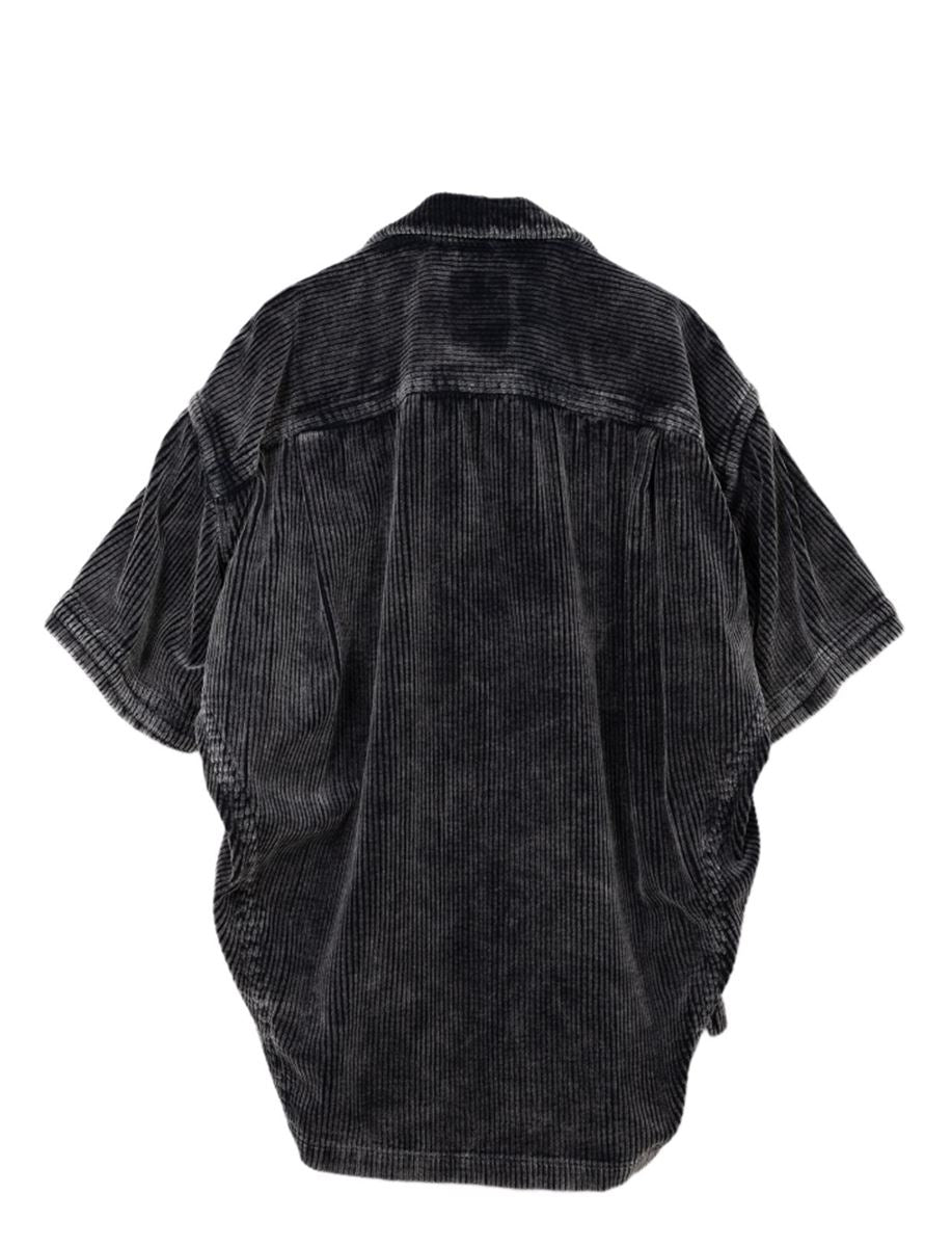 AMATEUR SEWN LIKE CORDUROY SHORT-SLEEVE SHIRT - MAISON MIHARA YASUHIRO - Verso